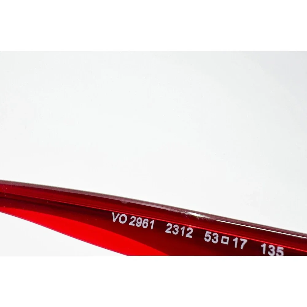 Vogue Eyeglasses Womens Black Red VO 2961 2312 Cat Eye 53-17-135